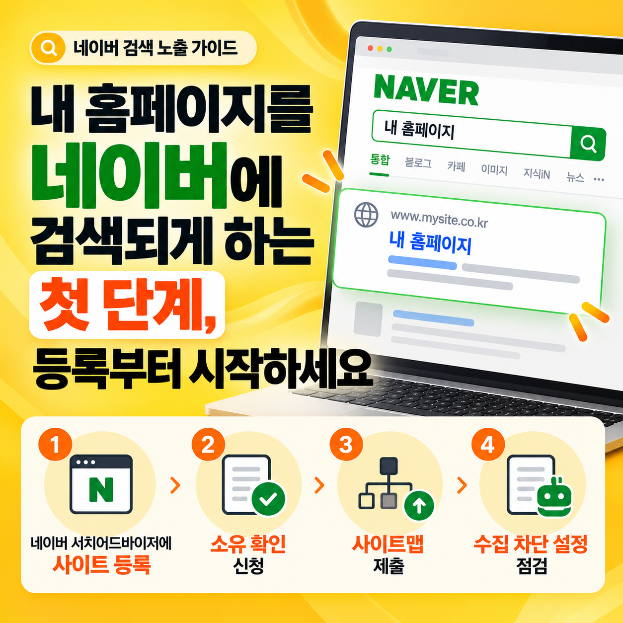 네이버에 검색되는 첫단계